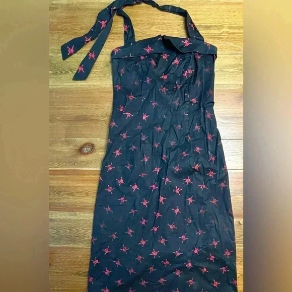 Vintage Hot Topic | Skull Halter Dress | Collared Chest | Black & Red | Medium - Picture 1 of 3